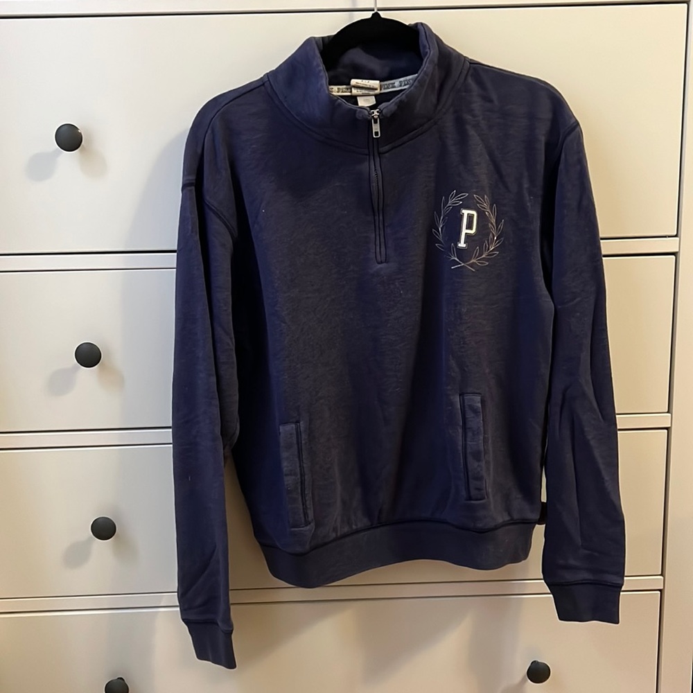 VS PINK quarter zip sweatshirt